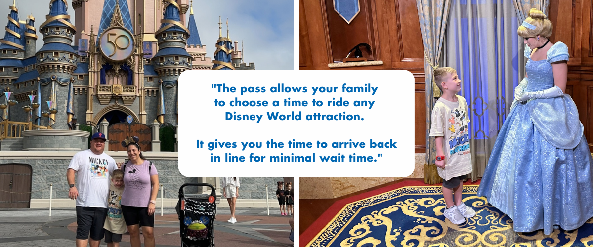 Family at Disney World, Little Boy Seeing Cinderella at Disney World