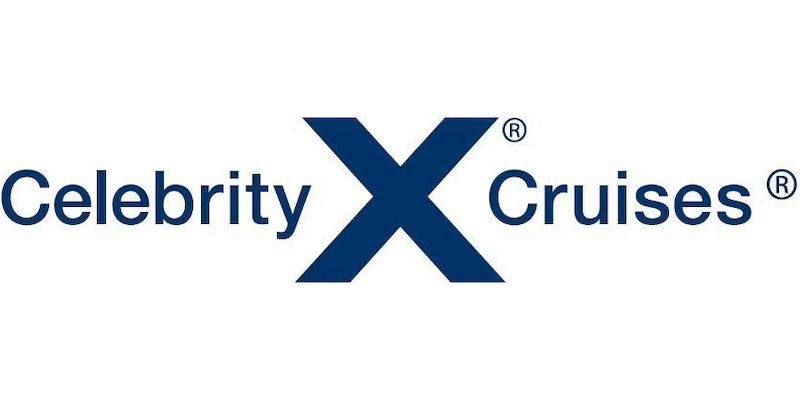 Celebrity Cruises logo in dark blue.