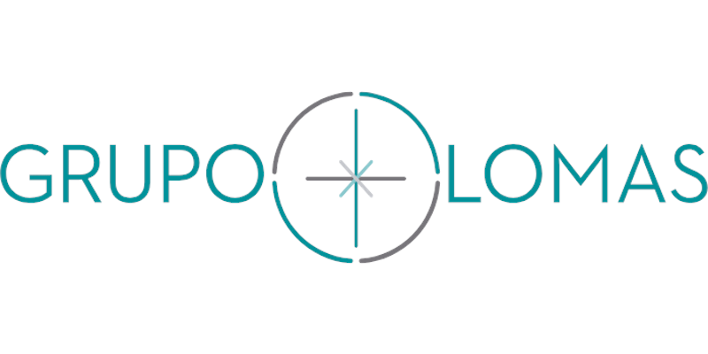 green font logo for Grupo Lomas travel company