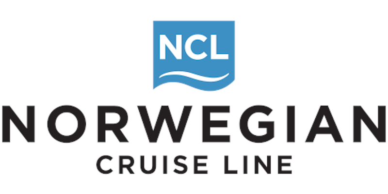 Logo in blue and black for Norwegian Cruise Line company